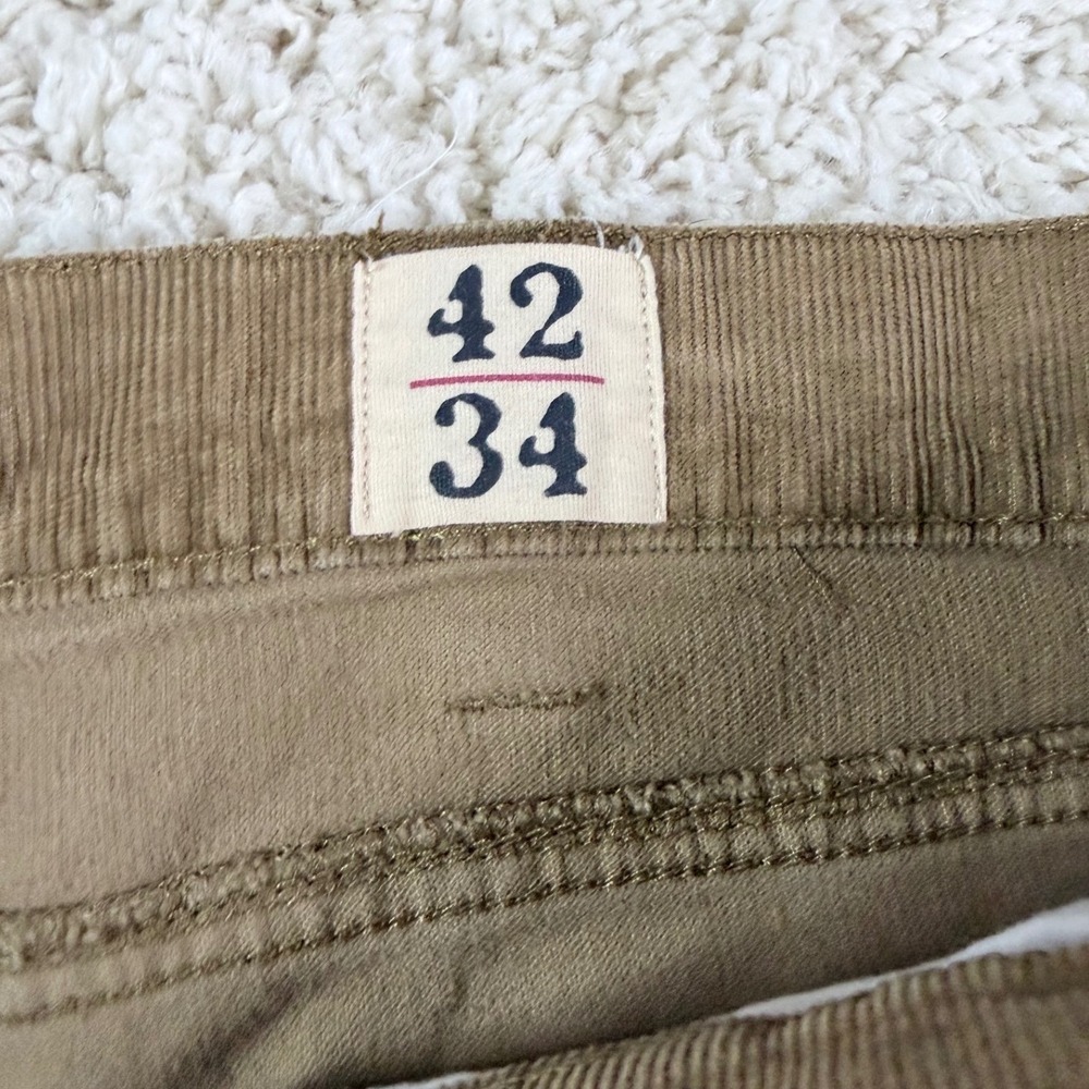 Mens 42x34 Red Head Corduroy Pants Tan Cotton Stretch Straight Leg‎ Workwear